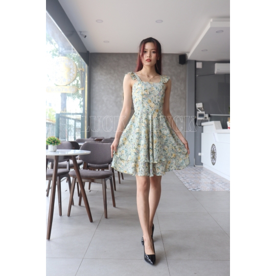 ĐẦM XOÈ HOA 2 DÂY PHỐI BÈO TAY