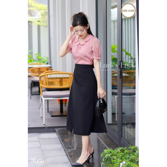 Sơ mi cổ sen - Màu Hồng