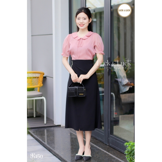 Sơ mi cổ sen - Màu Hồng