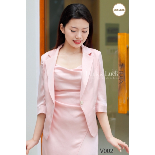 Áo vest tay lỡ - Màu Hồng
